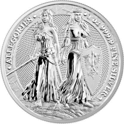 Srebrna moneta 1 oz Polonia&Germania awers - GoldBroker.pl