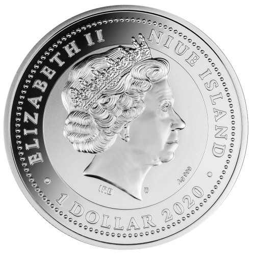 Srebrna moneta 1$ Fortuna Redux Merkury awers - GoldBroker.pl