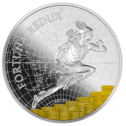 Srebrna moneta 1$ Fortuna Redux Merkury rewers - GoldBroker.pl