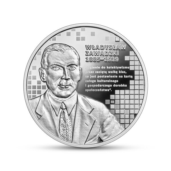 Srebrna moneta 10 zł Władysław Zawadzki rewers - GoldBroker.pl