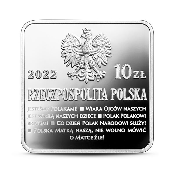 Srebrna moneta 10 zł 90. rocznica powstania Znaku Rodła awers - GoldBroker.pl
