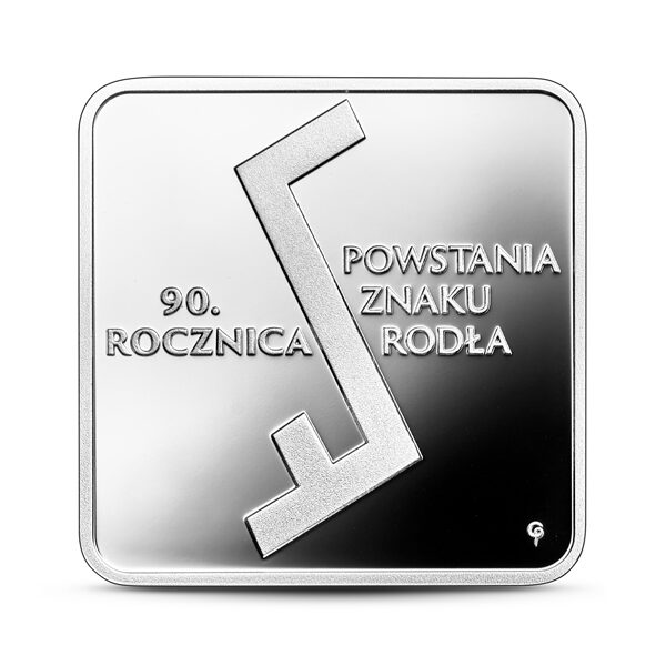 Srebrna moneta 10 zł 90. rocznica powstania Znaku Rodła rewers - GoldBroker.pl