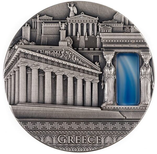 Srebrna moneta 2$ Grecja, Seria: Imperial Art rewers - GoldBroker.pl