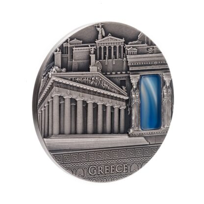 Srebrna moneta 2$ Grecja, Seria: Imperial Art rewers prezentacja
