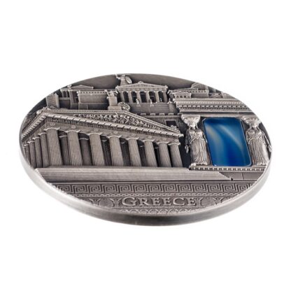 Srebrna moneta 2$ Grecja, Seria: Imperial Art rewers prezentacja