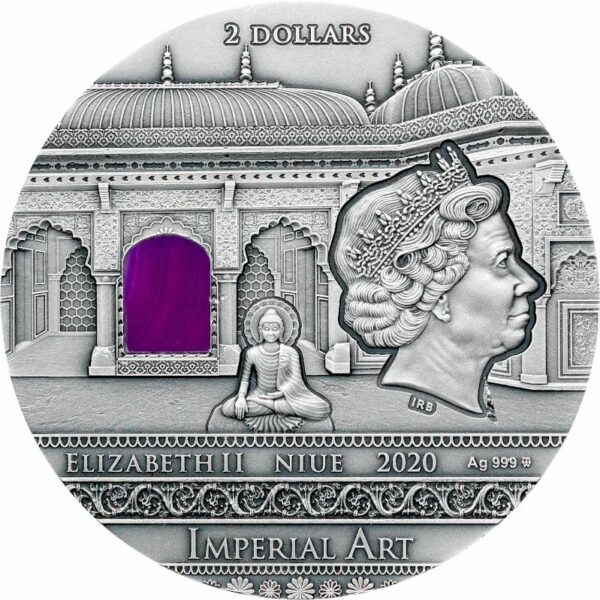 Srebrna moneta 2$ Indie, Seria: Imperial Art awers - GoldBroker.pl