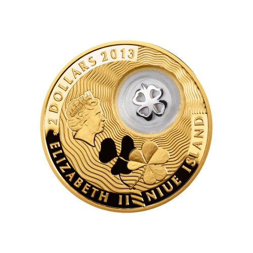Srebrna moneta 2$ Koniczynka awers - GoldBroker.pl