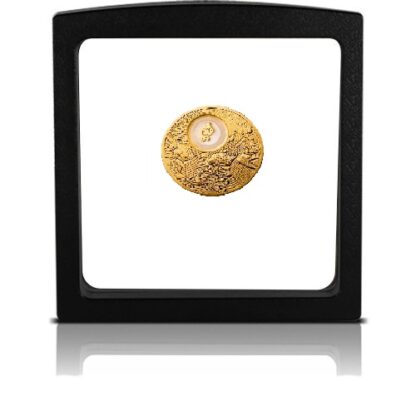 Srebrna moneta 2$ Złota rybka ramka - GoldBroker.pl