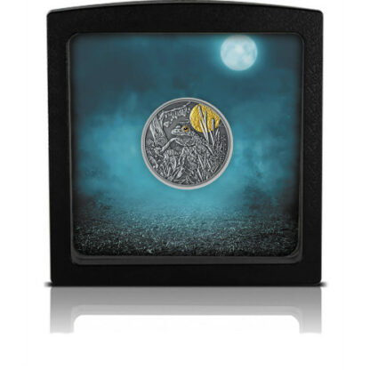 Srebrna moneta 500 CFA Żaba, Seria: Nocni łowcy ramka - GoldBroker.pl
