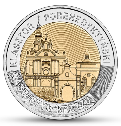 Moneta okolicznościowa  Odkryj Polskę – Klasztor pobenedyktyński na Świętym Krzyżu rewers