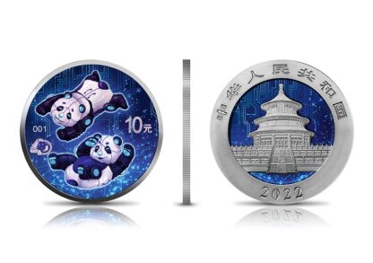 Srebrna moneta 30 g Chińska Panda, Seria: Artificial Intelligence rant - GoldBroker.pl