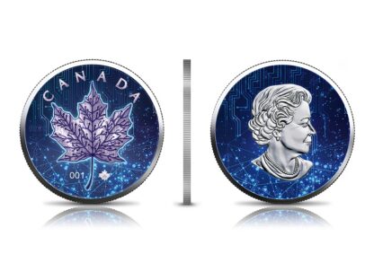 Srebrna moneta 1 oz Kanadyjski Liść Klonowy, Seria: Artificial Intelligence rant - GoldBroker.pl