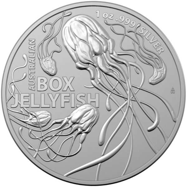 Srebrna moneta 1 oz Box Jellyfish rewers - GoldBroker.pl