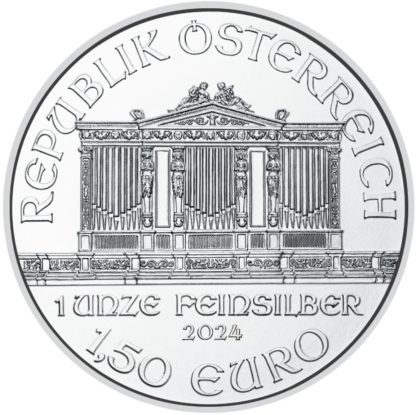 Srebrna moneta bulionowa 1 oz Filharmonicy Wiedeńscy awers