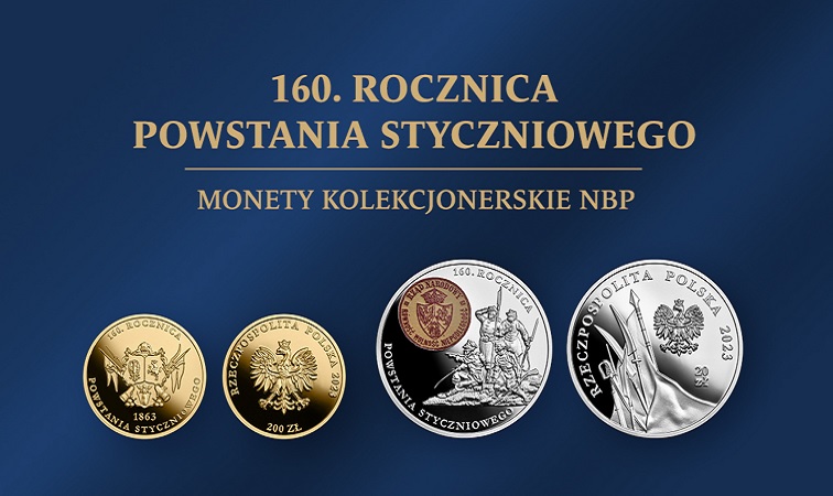 Monety kolekcjonerskie 160. rocznica Powstania Styczniowego - GoldBroker.pl