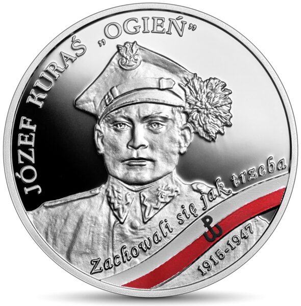 Srebrna moneta 10 zł Józefów Kuraś 
