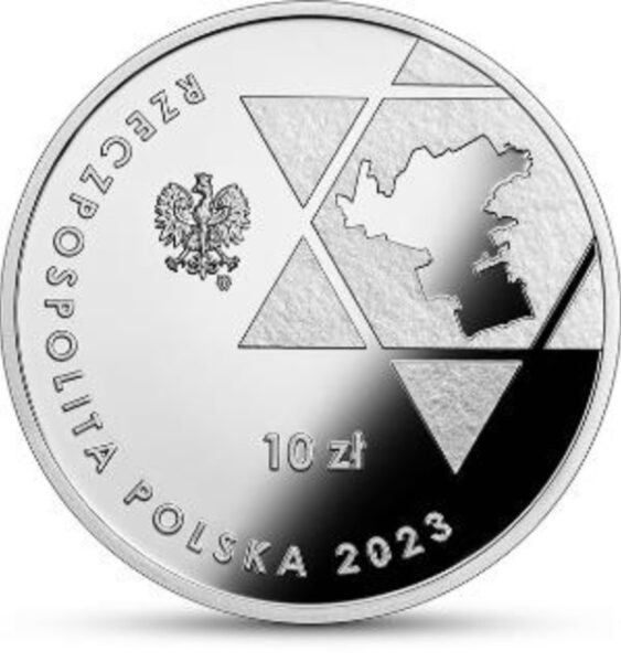 Srebrna moneta 10 zł 80. rocznica wybuchu powstania w getcie warszawskim awers