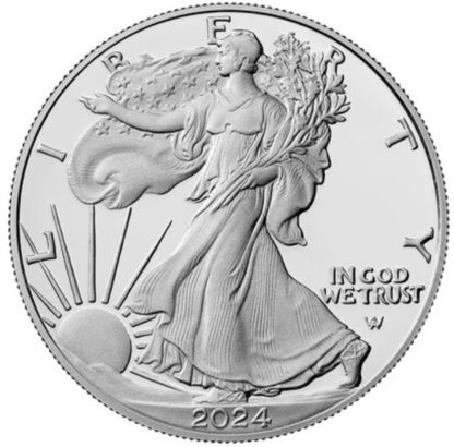 1 oz srebrna moneta Amerykański Orzeł 2024 awers