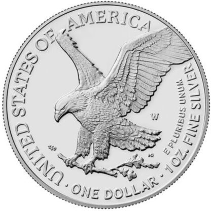 1 oz srebrna moneta Amerykański Orzeł 2024 rewers