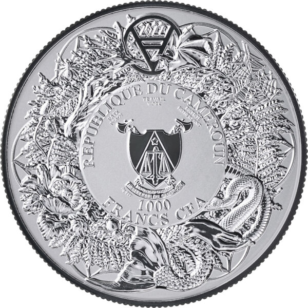 Srebrna moneta 2 oz Rusałka. Seria: Słowiańskie Bestie awers