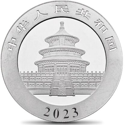 Srebrna moneta 30g Chińska Panda 2023 Four Seasons Autumn  awers