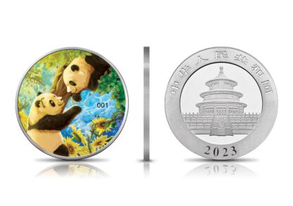 Srebrna moneta 30g Chińska Panda 2023 Four Seasons Summer rant