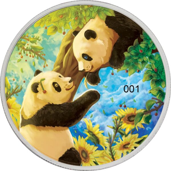 Srebrna moneta 30g Chińska Panda 2023 Four Seasons Summer rewers