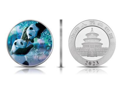 Srebrna moneta 30g Chińska Panda 2023 Four Seasons Winter rant