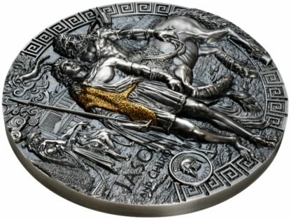 Srebrna moneta 5$ Jazon i Chiron, Seria: Argonauci rewers prezentacja