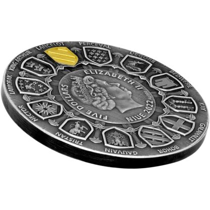 Srebrna moneta 5$ Sir Lancelot, Seria: Camelot rent
