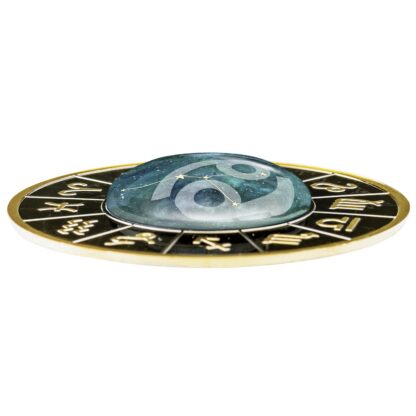 Srebrna moneta 500 CFA Znaki Zodiaku Rak 2023 bok