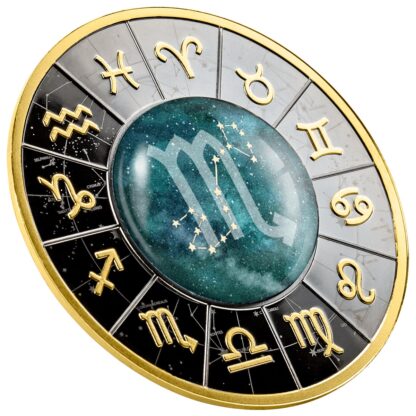 Srebrna moneta 500 CFA Skorpion, Seria: Znaki zodiaku 2023