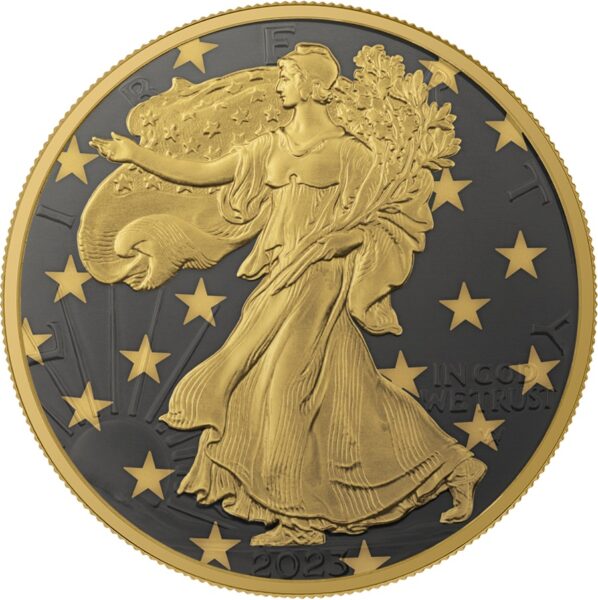 1$ Amerykański Orzeł Seria: Golden Ring awers