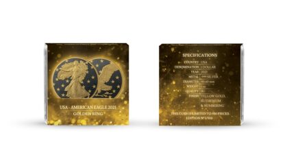 1$ Amerykański Orzeł Seria: Golden Ring certyfikat