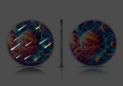 Srebrna moneta 1 oz Amerykański Orzeł Galaxy Glowing V efekt glowing