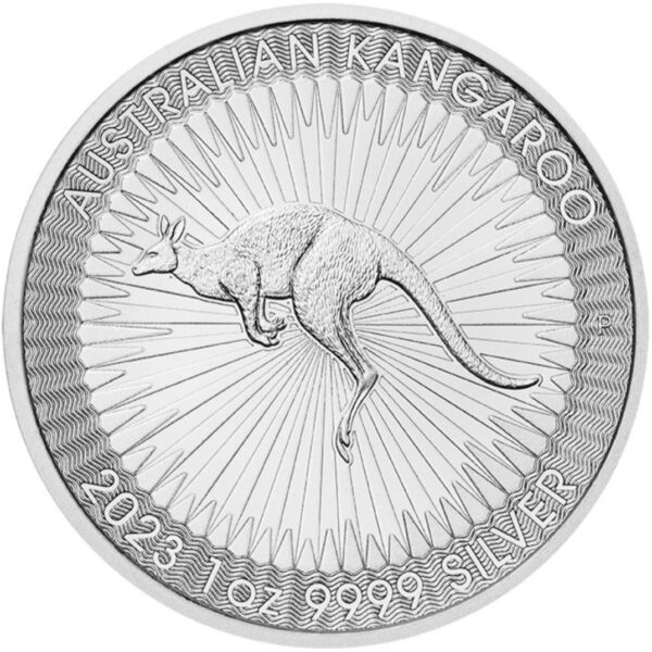 Srebrna moneta 1 oz Australijski Kangur rewers