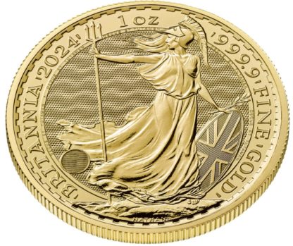 Złota moneta 1 oz Britannia 2024 rant