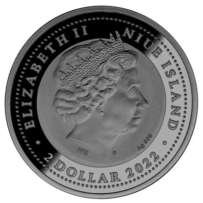 Srebrna moneta 2$ Temida awers