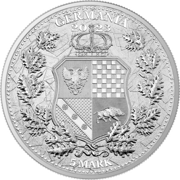 Srebrna moneta 1oz Allegories: Galia & Germania rewers