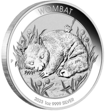 Srebrna moneta 1 oz Wombat rant