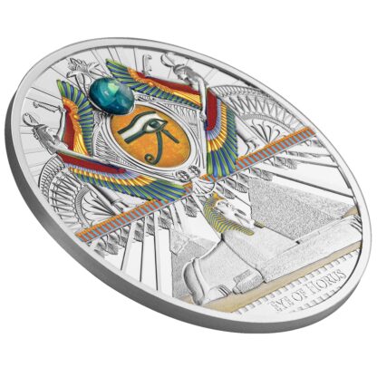 Srebrna moneta 1$ Oko Horusa rant
