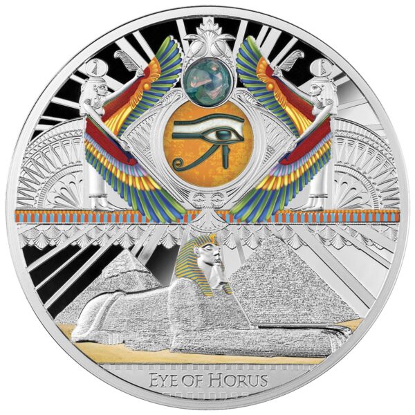 Srebrna moneta 1$ Oko Horusa rewers