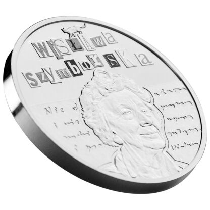 Srebrna moneta 1$ Wisława Szymborska rant