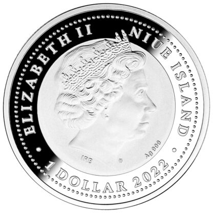 Srebrna moneta 1$ Żuk gnojowy awers