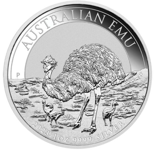 Srebrna moneta 1 oz Australian Emu rewers