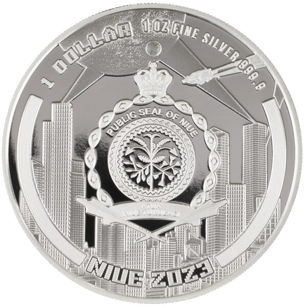 Srebrna moneta bulionowa 1 oz Cyberpunk awers