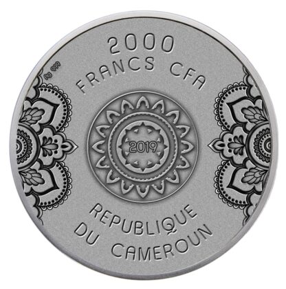 Srebrna moneta 2000 CFA Mandala awers
