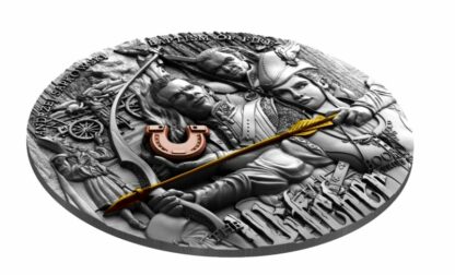 Srebrna moneta 5$ Chrzest Ognia, Seria: Wiedźmin rant