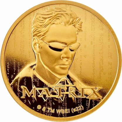 Złota moneta 10$ Matrix