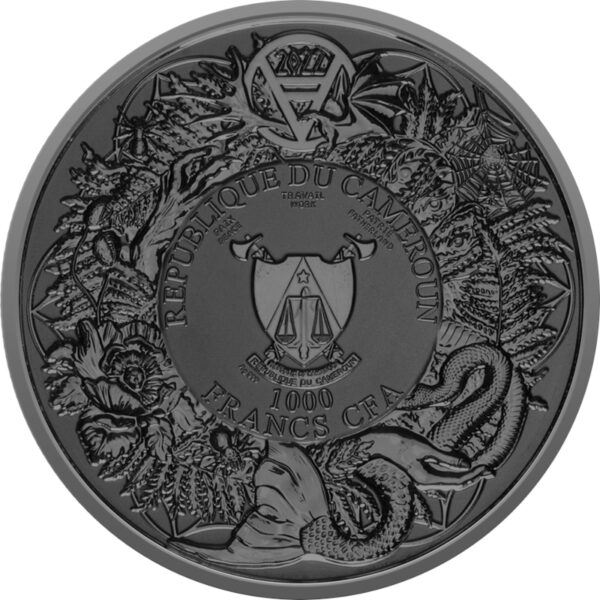 Srebrna moneta 1000 CFA Płonąca Rusałka, Seria: Bestie Słowiańskie